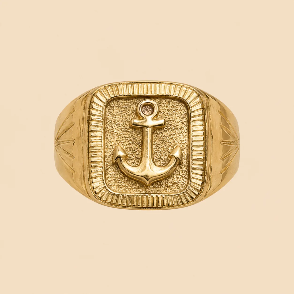 Anillo Sello Ancla Imperial