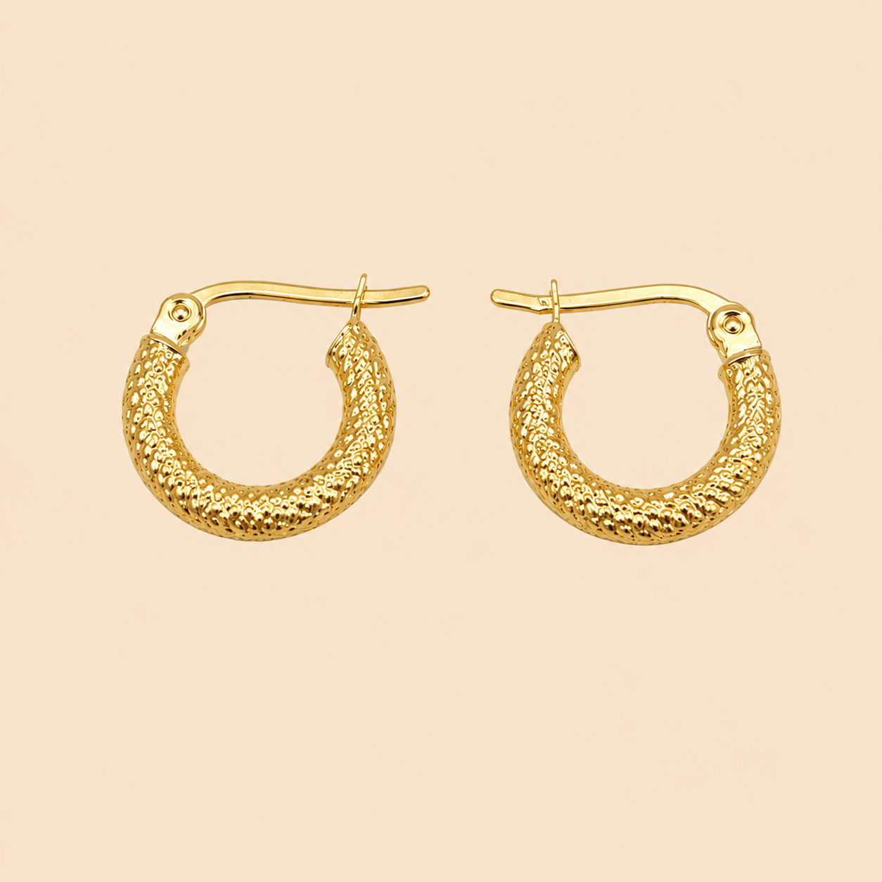 Textured Hoop Earrings
