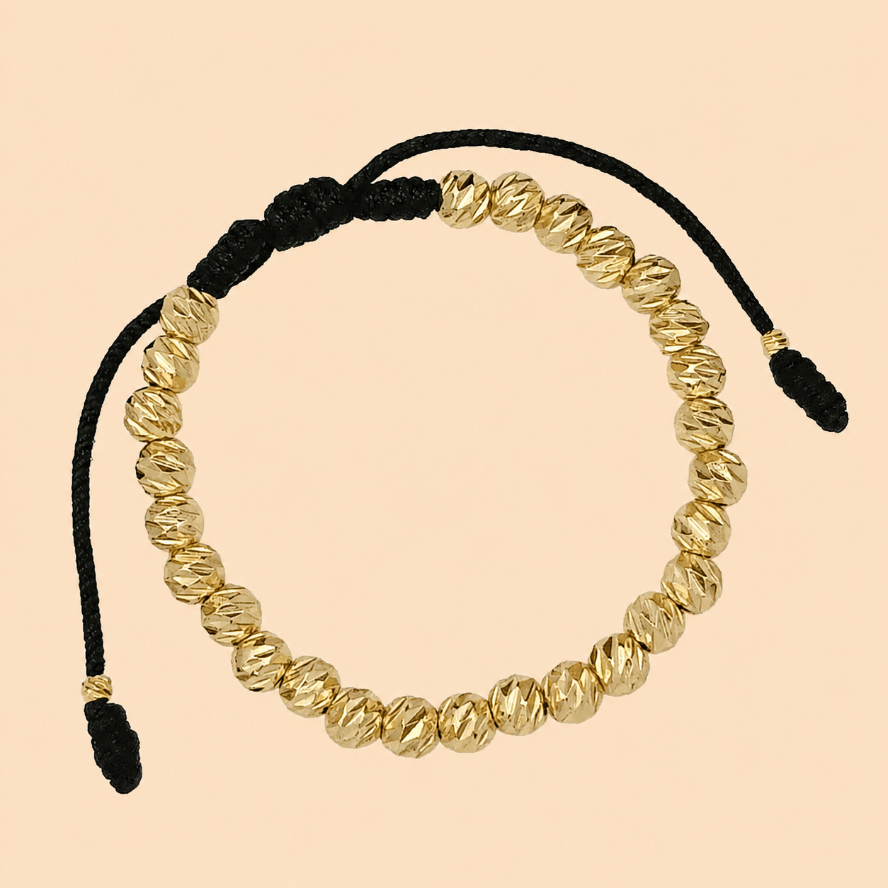 Woven Bracelet with 5mm Spheres